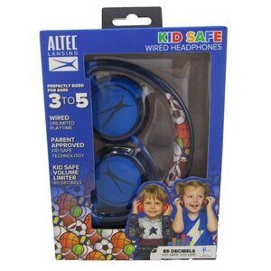 Altec Lansing Kids Wired Headphones - Over-Ear Sports-Themed Volume Limited 85dB